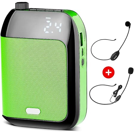 Amazon Co Jp ハンズフリー拡声器ポータブル スピーカー 音楽再生可能 マイク付fmラジオ受信 録音可能 講義 運動会 防災用 店頭販売 スポーツインストラクターなどに最適 スポーツ アウトドア