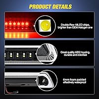 Vista 3 de Nilight Tercera Luz de Freno Cola de Montaje Alto 3ra Parada Carga Reversa Luces LED Lente Transparente Compatible con Ford F150 2009 2010 2011 2012