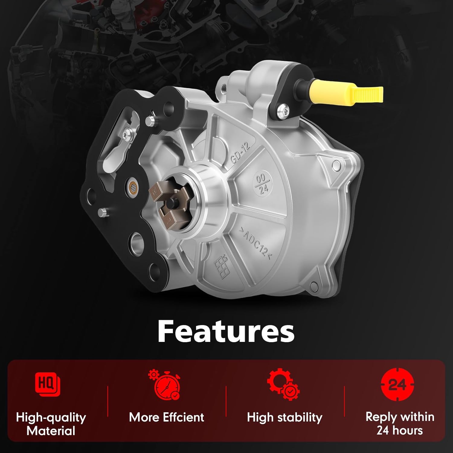 12684050 Brake Vacuum Pump Fit For 2016-2022 Chevy Cruze Malibu Equinox Spark Trax, GMC Terrain, Buick Encore 1.4L/1.5L, Replaces VCP184 12662789 702551330