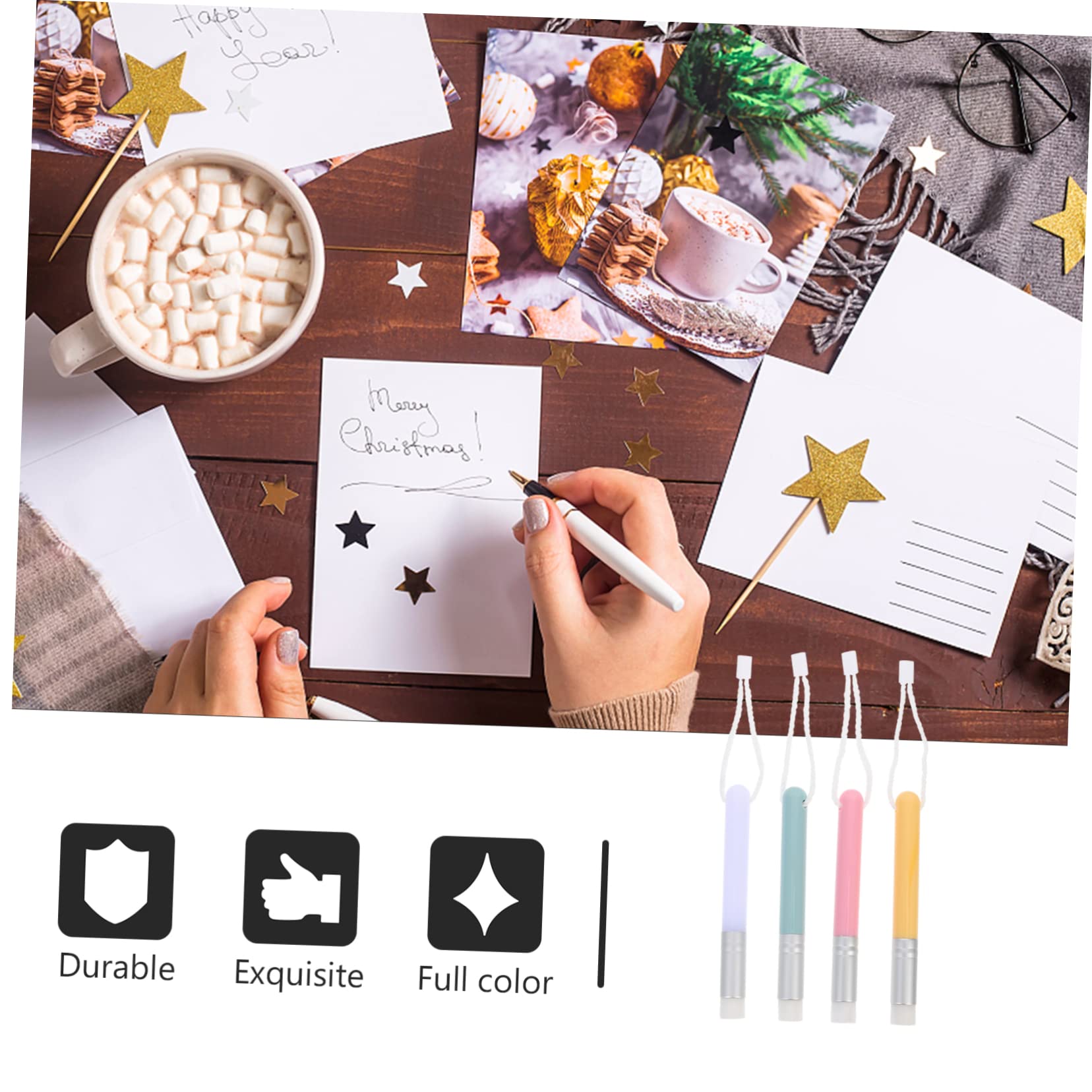 HOMSFOU 5 Sätze Teiliges Mini Ink Blending Pinsel Für Kartenherstellung Weiche Borsten Für DIY Bastelprojekte Für Kleine Ecken Und Komplexe Vorlagen 4 Stücke * 5