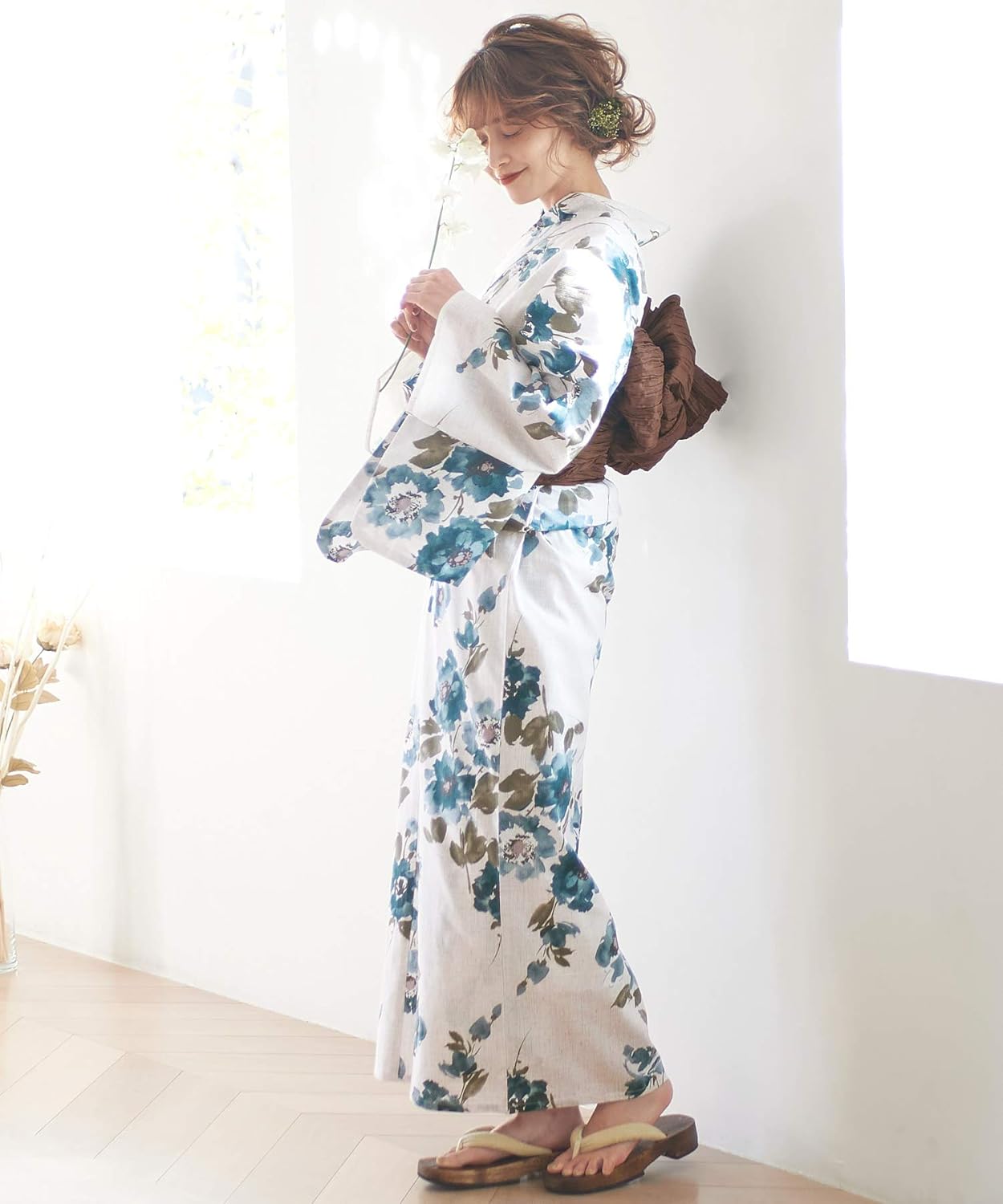 Dita 浴衣 5点セット 浴衣 帯 下駄 着付けマニュアル 腰紐 2025 浴衣5