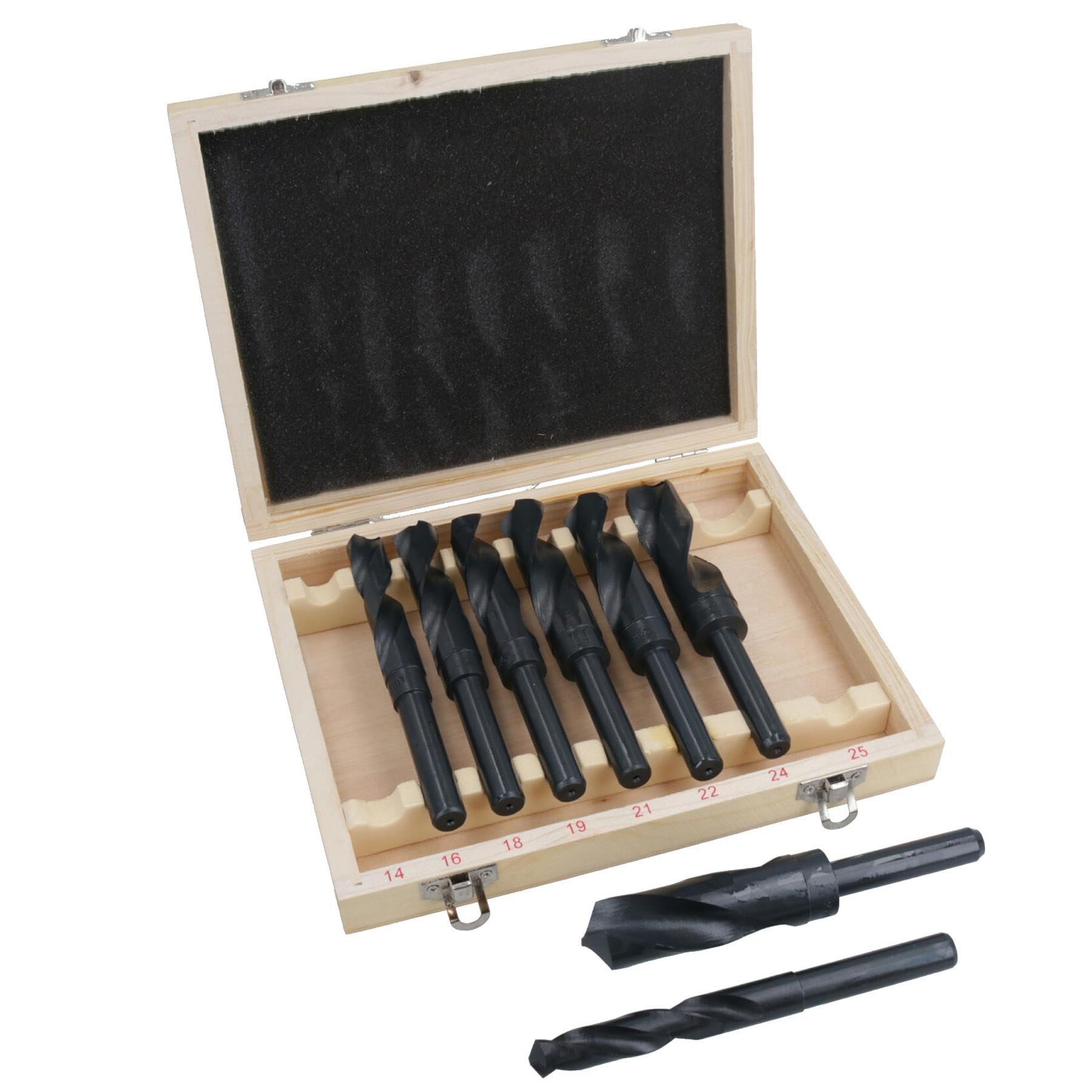 14-25Mm Blacksmith Hss Twist Drill Bit Set 1/2" Shank Te112 5056133346565