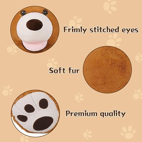 Miniatura 6 de MorisMos Oso de peluche gigante de 5 pies, osos de peluche grandes para novia, novio, 5 pies, regalos de oso de tamaño real para el día de San