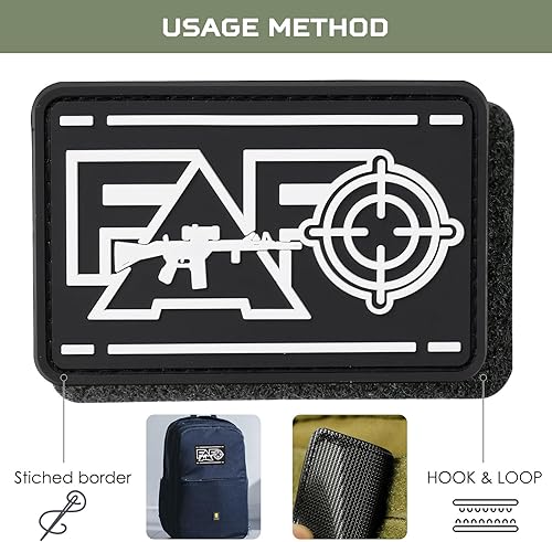 Miniatura 7 de FAFO - Parches tácticos con gancho y bucle, con protección de PVC para joder y descubrir, divertido parche para chaleco, mochilas, chaquetas, parche