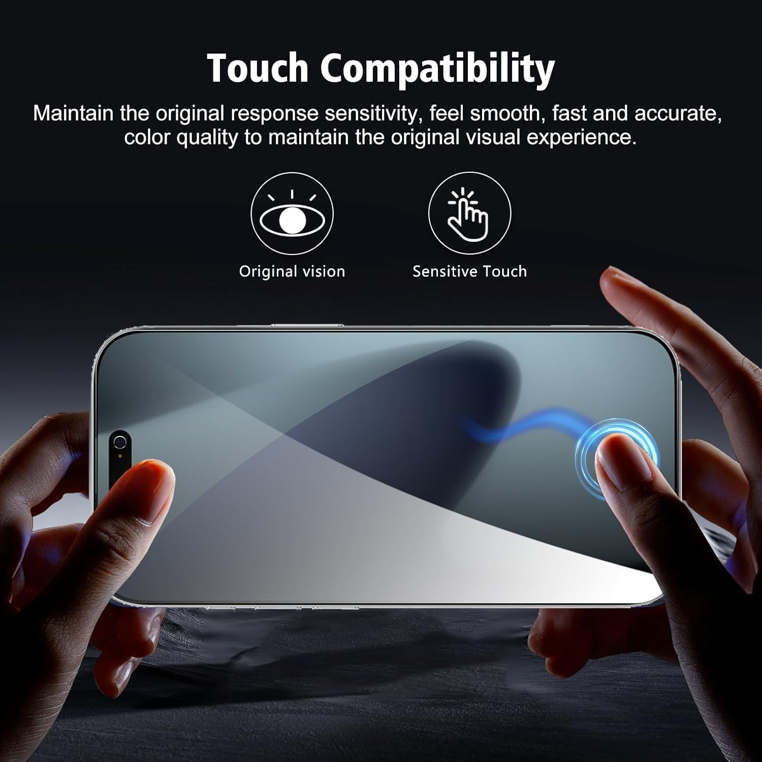 OpenTech® Privacy Military-Grade Tempered Glass Screen Protector for iPhone 17 Pro Max with Edge to Edge Coverage - Anti Spy, Case Friendly and Bubble free installation kit (6.9 Inches) — Amazon image 7