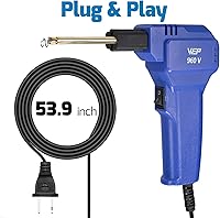 Vista 9 de Kit de soldador de plástico WEP 960-V 110V con luces LED con 200 grapas calientes y alicates para soldadura de plástico de parachoques de coche