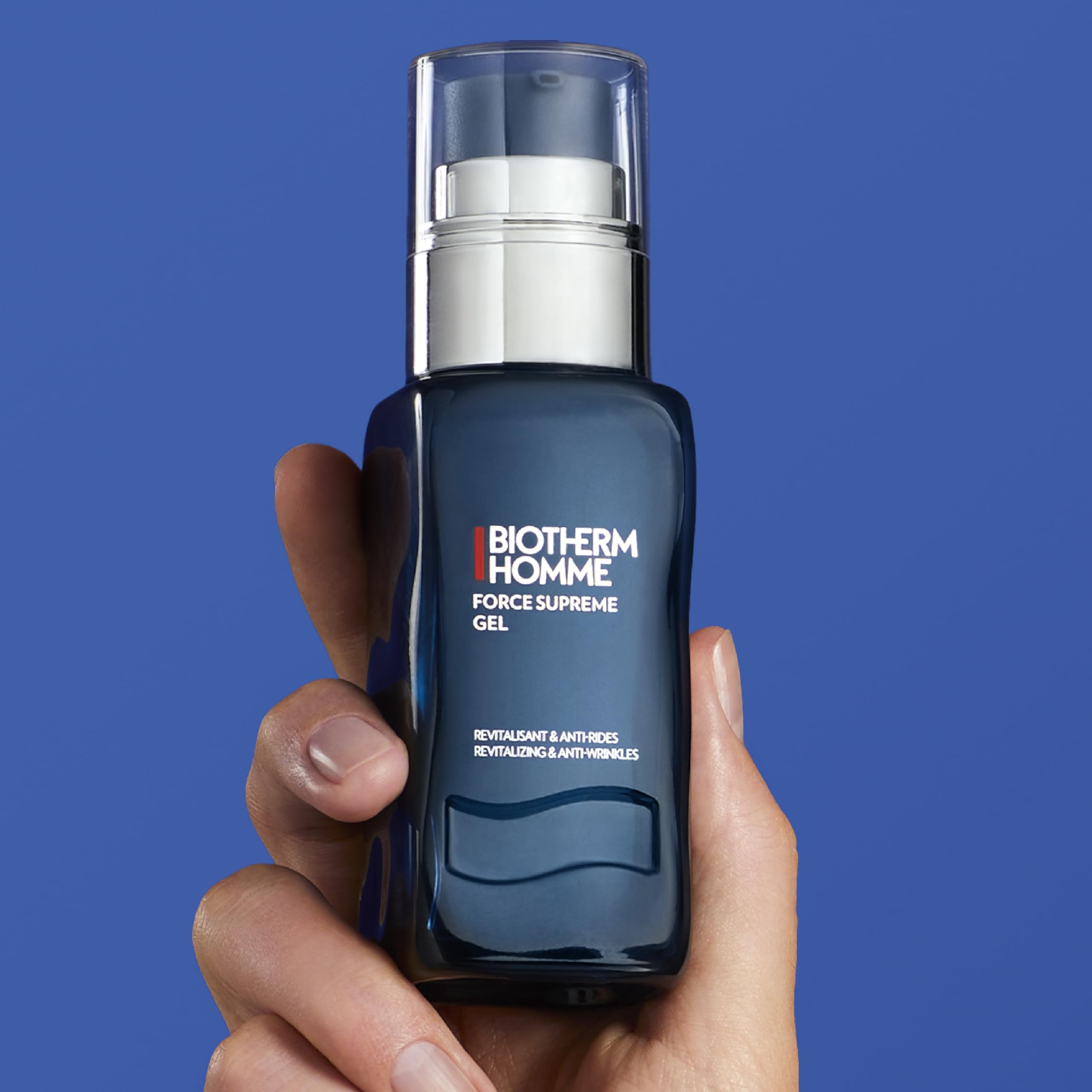 Biotherm Force Supreme Gel, a Revitalizing & Anti-Aging Gel Cream for Men with Pro-Xylane and Blue Algae for Firmer Skin and Suppler Skin, Anti-Aging Skincare(Pack of 1)