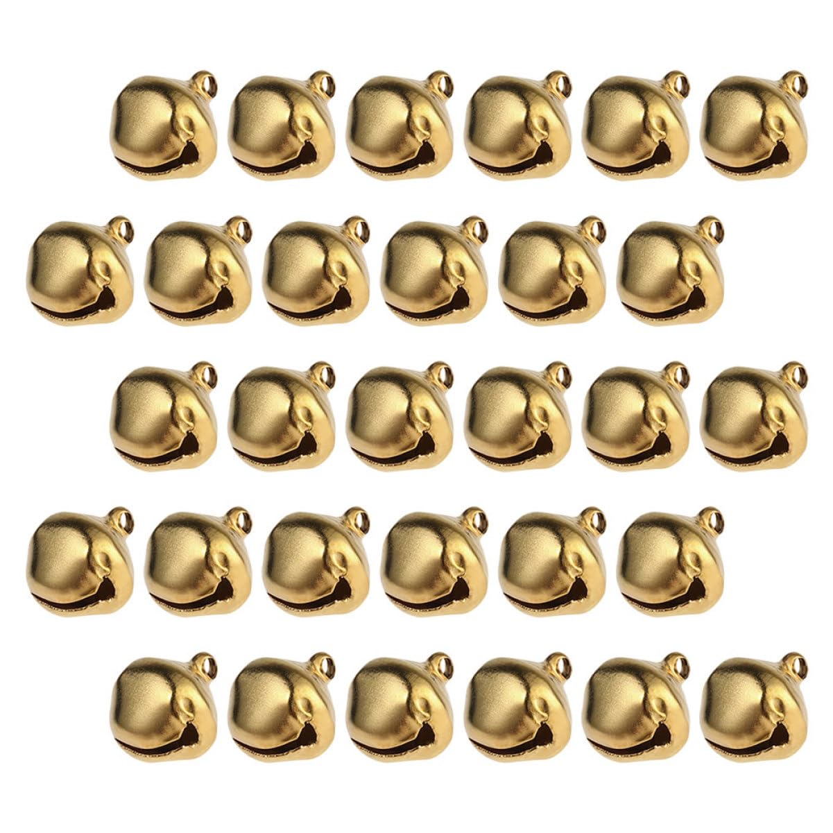 Happyyami 200Pcs Christmas Bells DIY Accessories Craft Bells for Holiday Decorations Lightweight Iron Jingle Bells for Wreaths Parties and Festive Ornament Projects