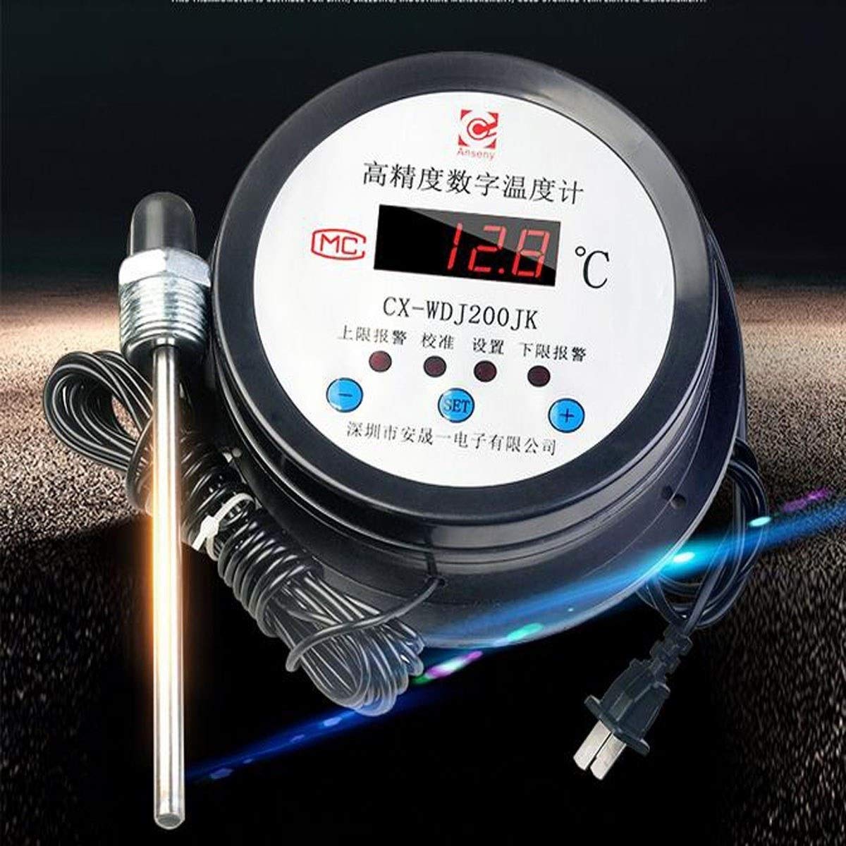 XINGYU Termómetro Digital, Invernadero Industrial de Alta precisión con sondas, acuicultura, Almacenamiento electrónico en frío, medidor de Temperatura del Agua Herramientas domésticas