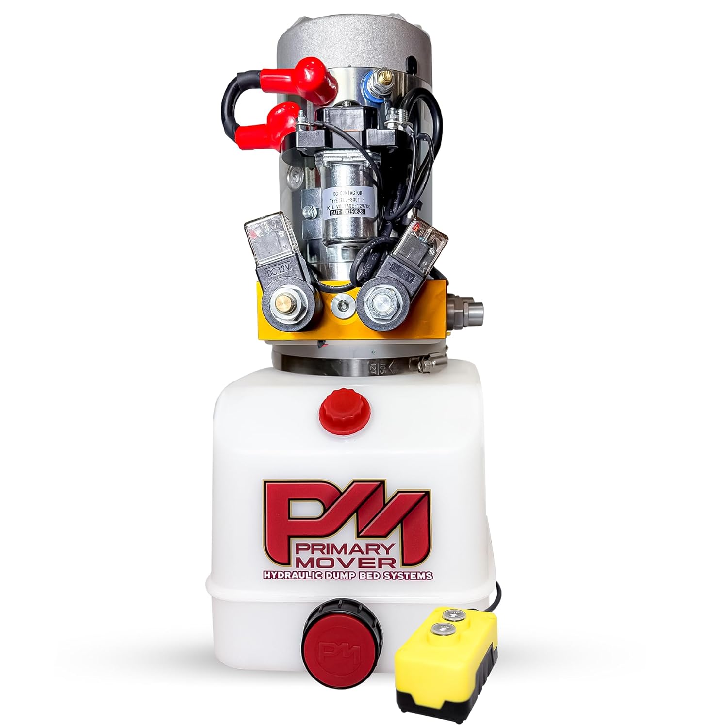 Primary Mover 12Vdc Hydraulic Power Units Double Acting Configurations with Poly Reservoirs. (Double Acting, 13 Quart Square) (PFP-DA13SP)