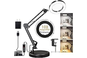 2-in-1 LED Lighted Desk Magnification Magnifying Lamp