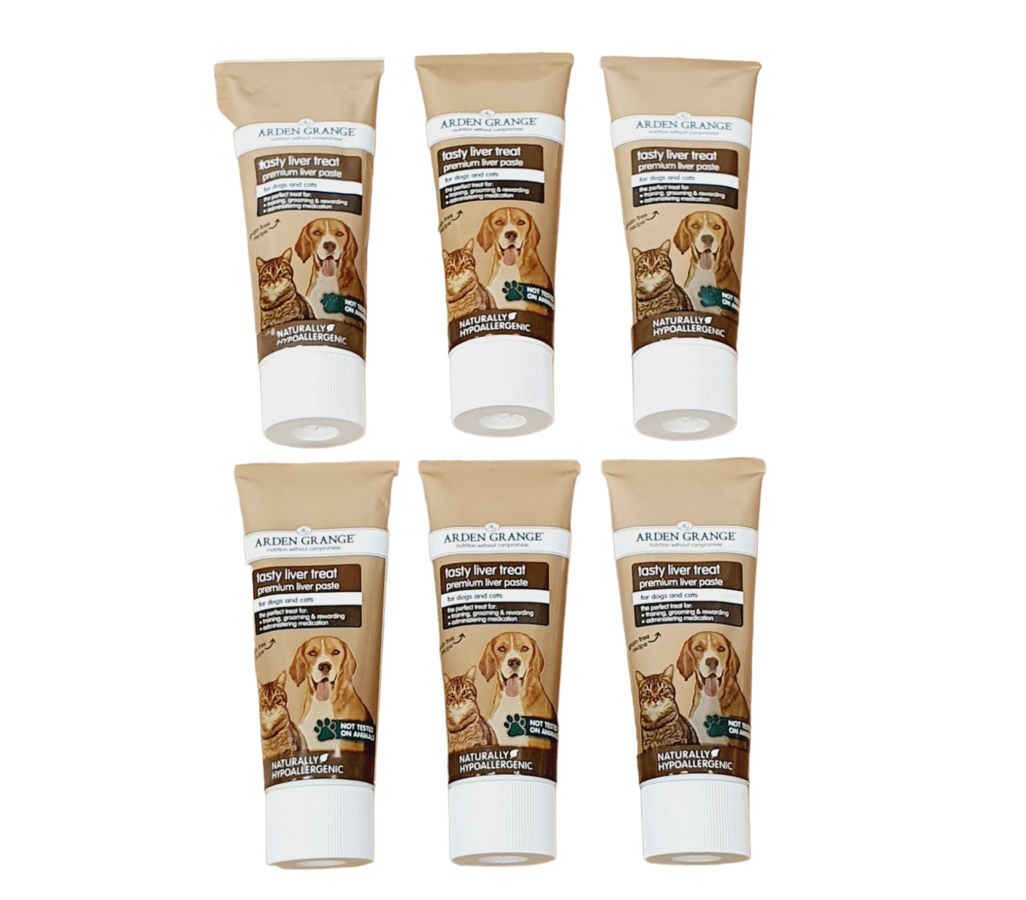 Tasty Liver Treats for Cats and Dogs Brown, 75 g (Pack of 6) BQS Bundle stores UK Trademark