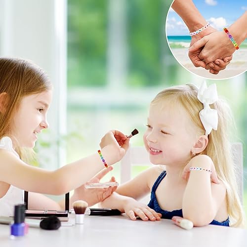 Miniatura 7 de 1300 cuentas de letras, cuentas de pulsera acrílicas, cuentas de letras oblatas para pulseras, números coloridos, estrellas, luna, amor, alfabeto,