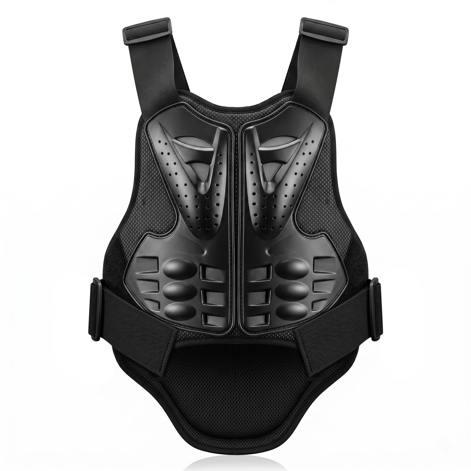 Chaleco Protector para Pecho y Columna Vertebral, Armadura Moto Anticaídas Ajustable, Equipamiento de Protección para para Motocross, Ciclismo, Esquí, Equitación, Skateboard