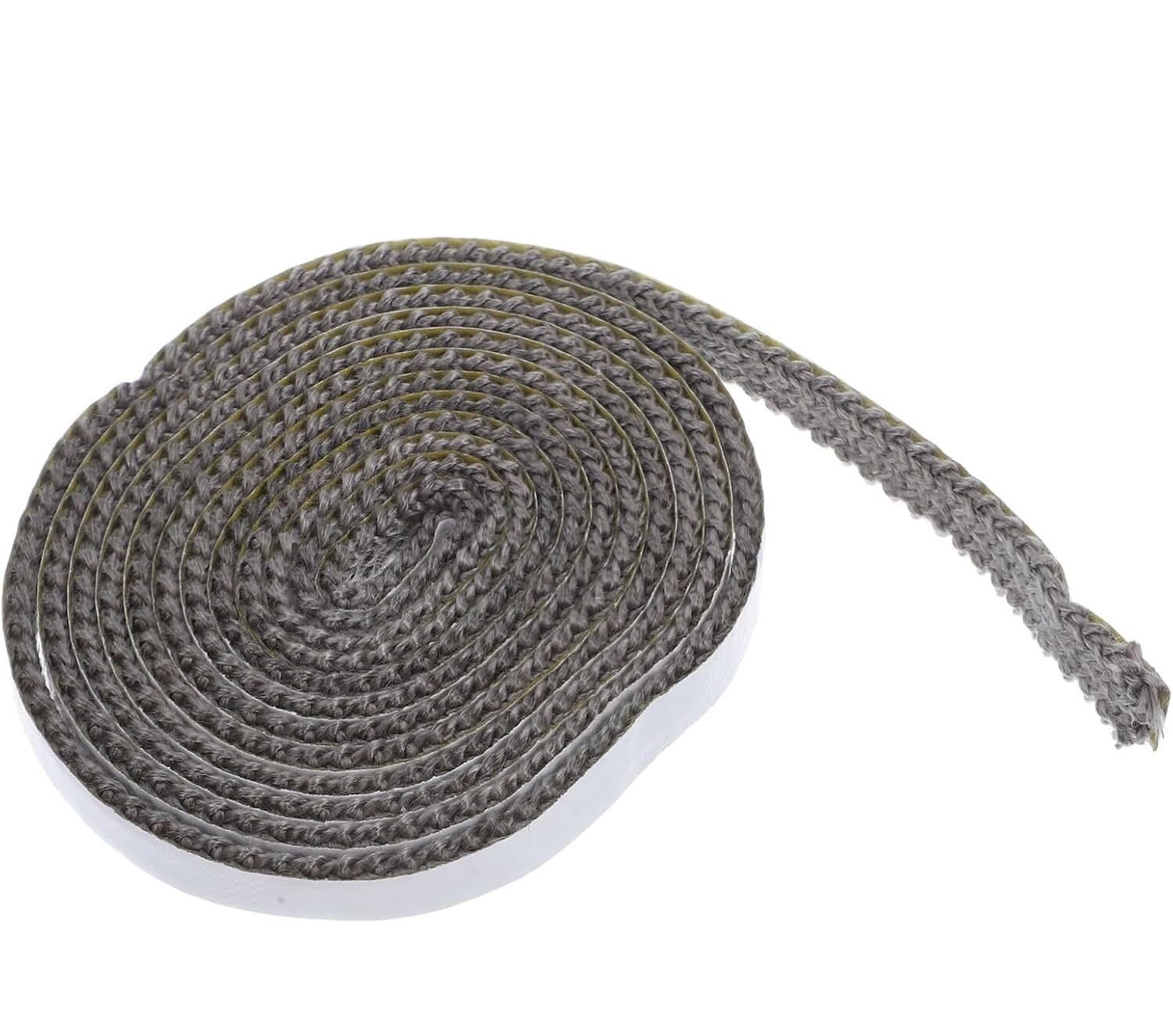 High-Temperature Resistant Fiberglass Fireplace Sealing Rope - Self-Adhesive Flat Stove Gasket Tape