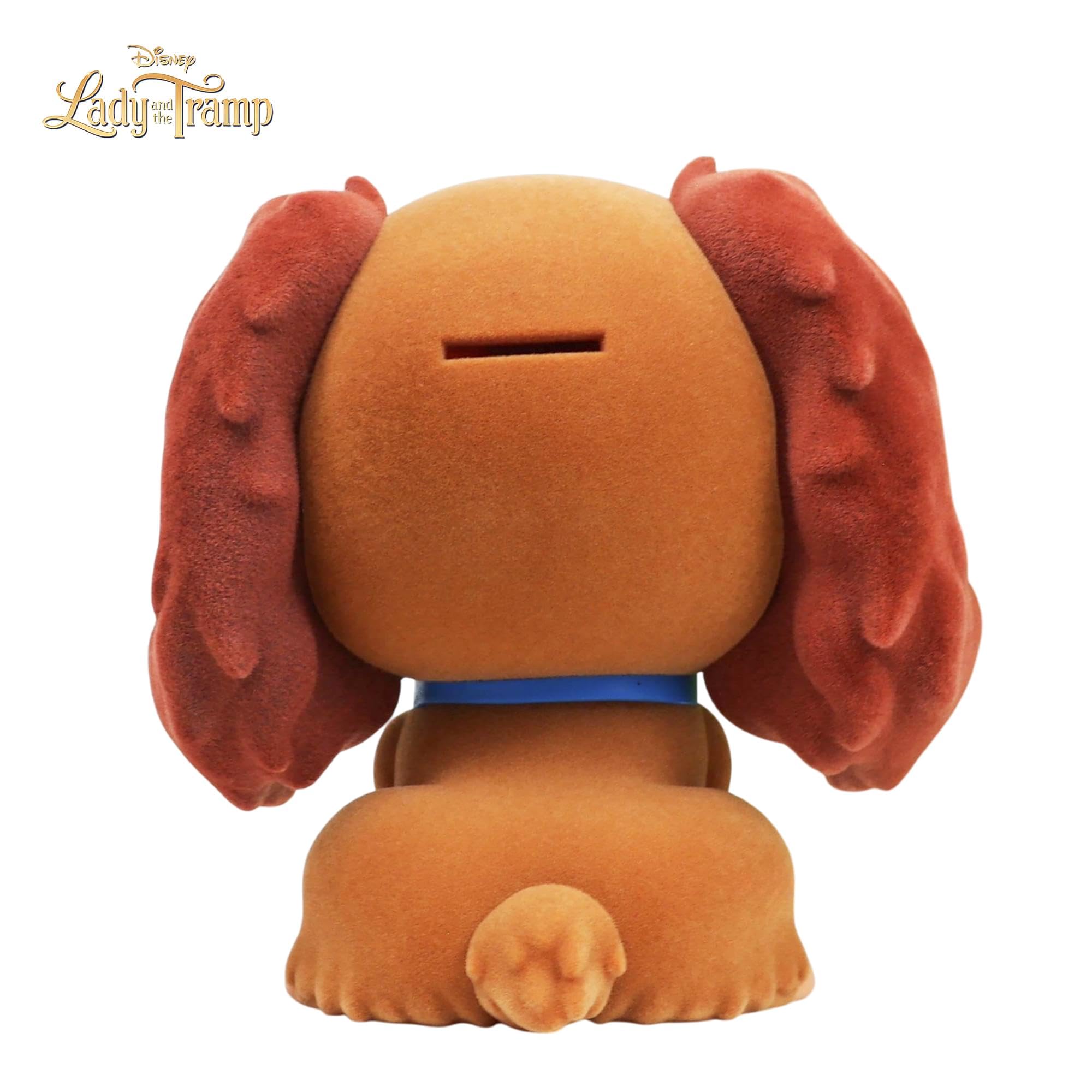 Lady Coin Bank Figurine - Disney Dog - Lady and the Tramp | Marchandise sous licence officielle