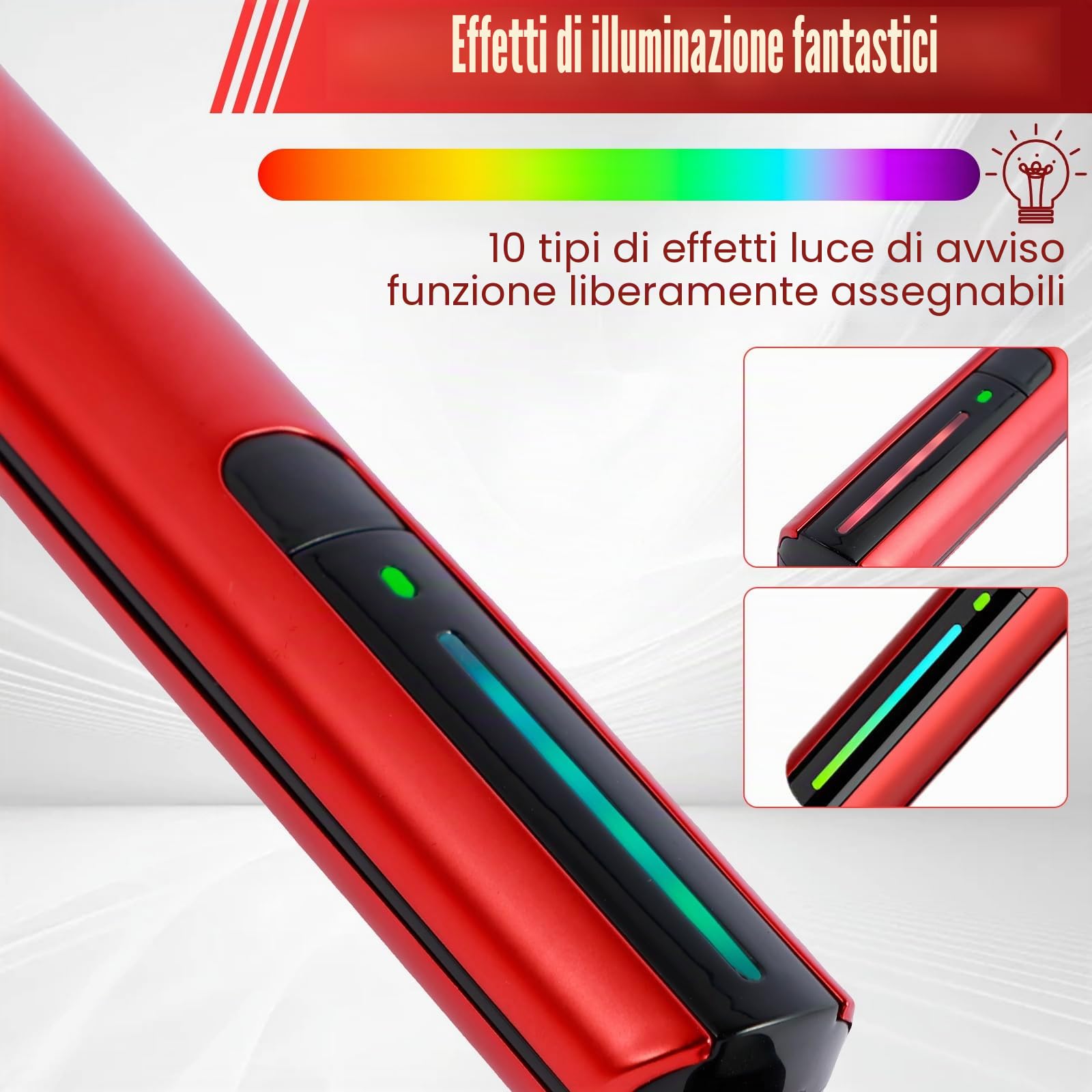 Levigatrice a sciabola con 8 testine abrasive, 12 tipi di carta vetrata, mini penna abrasiva elettrica, protezione sovraccarico, 3 marce, ricarica USB rapida