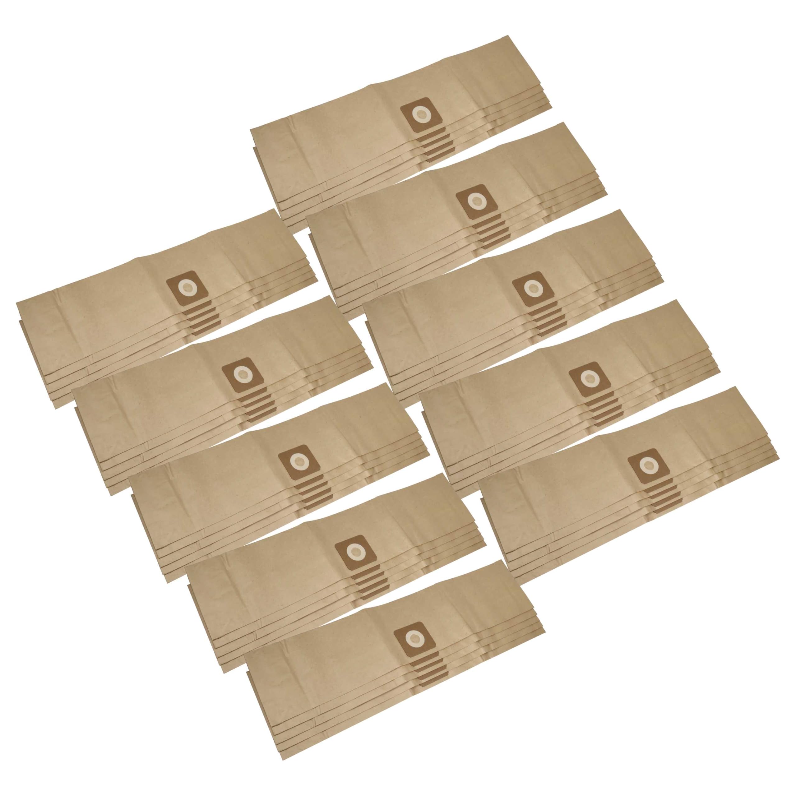 vhbw 50 x zamiennik worka do odkurzacza Bosch 2609256F32 do odkurzacza - papier, 86 cm x 20 cm, piaskowy