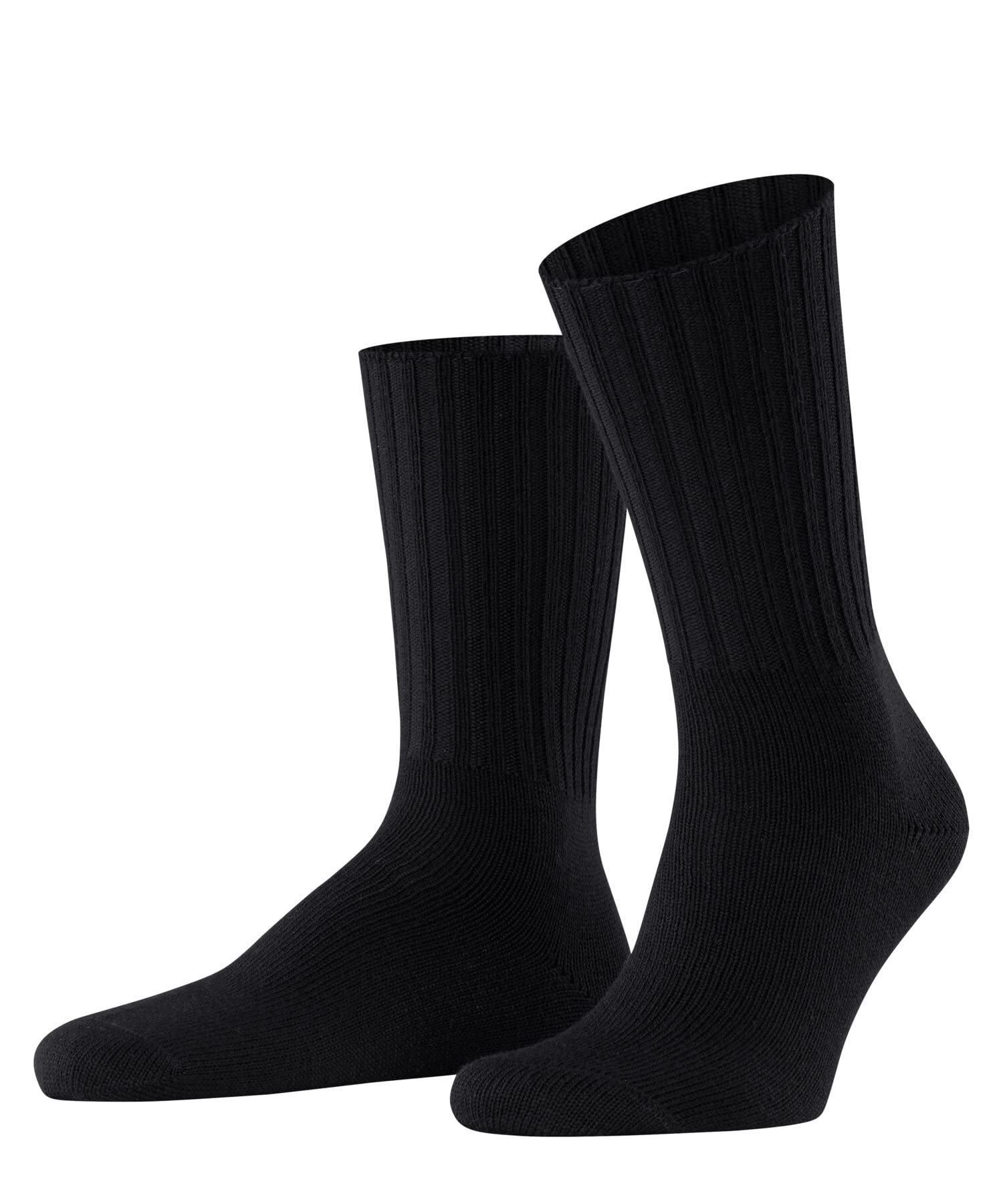 FALKE Men's Nelson M So Wool Plain 1 Pair Socks, Black 3000, 8.5-11