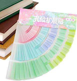 バインダー・ルーズリーフ用穴補強シール 自己粘着式はがして使える文房具 | バインダーリフィル 穴補強シール 教室の整理整頓・スクラップブッキング・ノート・ジャーナリング用