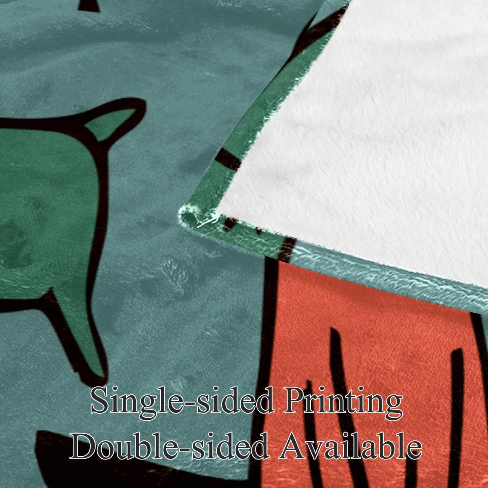 Couverture Polaire Chiens Animaux Couverture De Canapé Couverture De Lit pour Chambre Salon Bureau 150×200cm