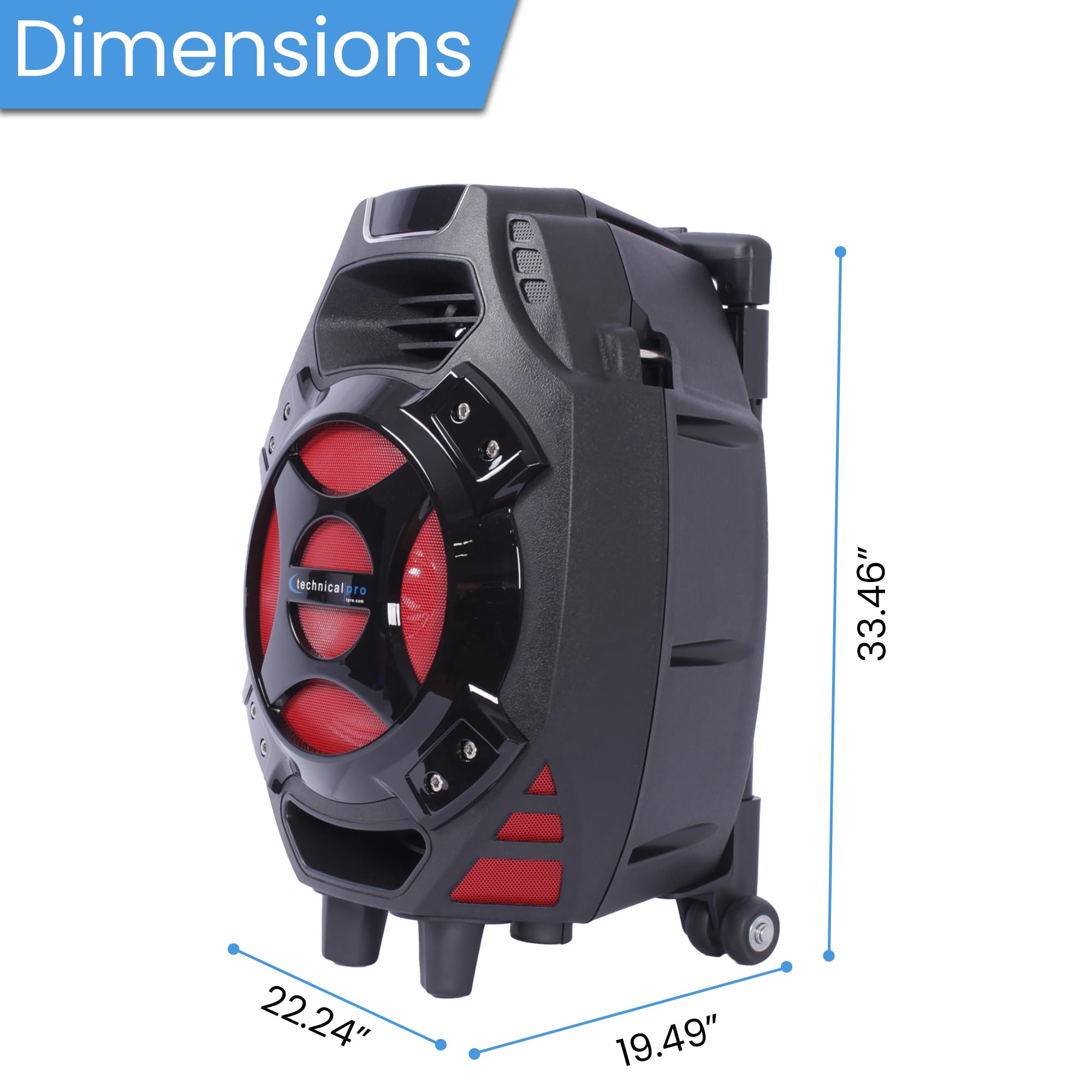 Amazon.com: Technical Pro 600 Watts Rechargeable Bluetooth