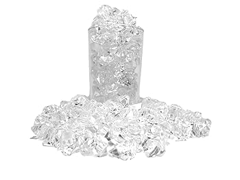 超希少 撮影用♪高透明 アクリル氷 アクリルロックアイス イミテーションアイス Amazon｜食品 サンプル アクリル製 フェイク アイス キューブ