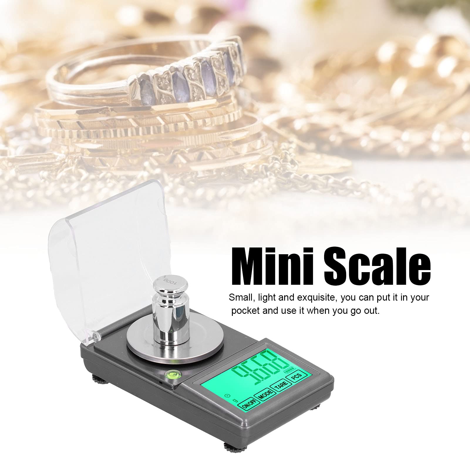 Tissting Báscula de Laboratorio Báscula de joyería de Alta precisión Báscula de Laboratorio Digital Balanza electrónica analítica Pesaje y recuento para la Industria de la Ciencia
