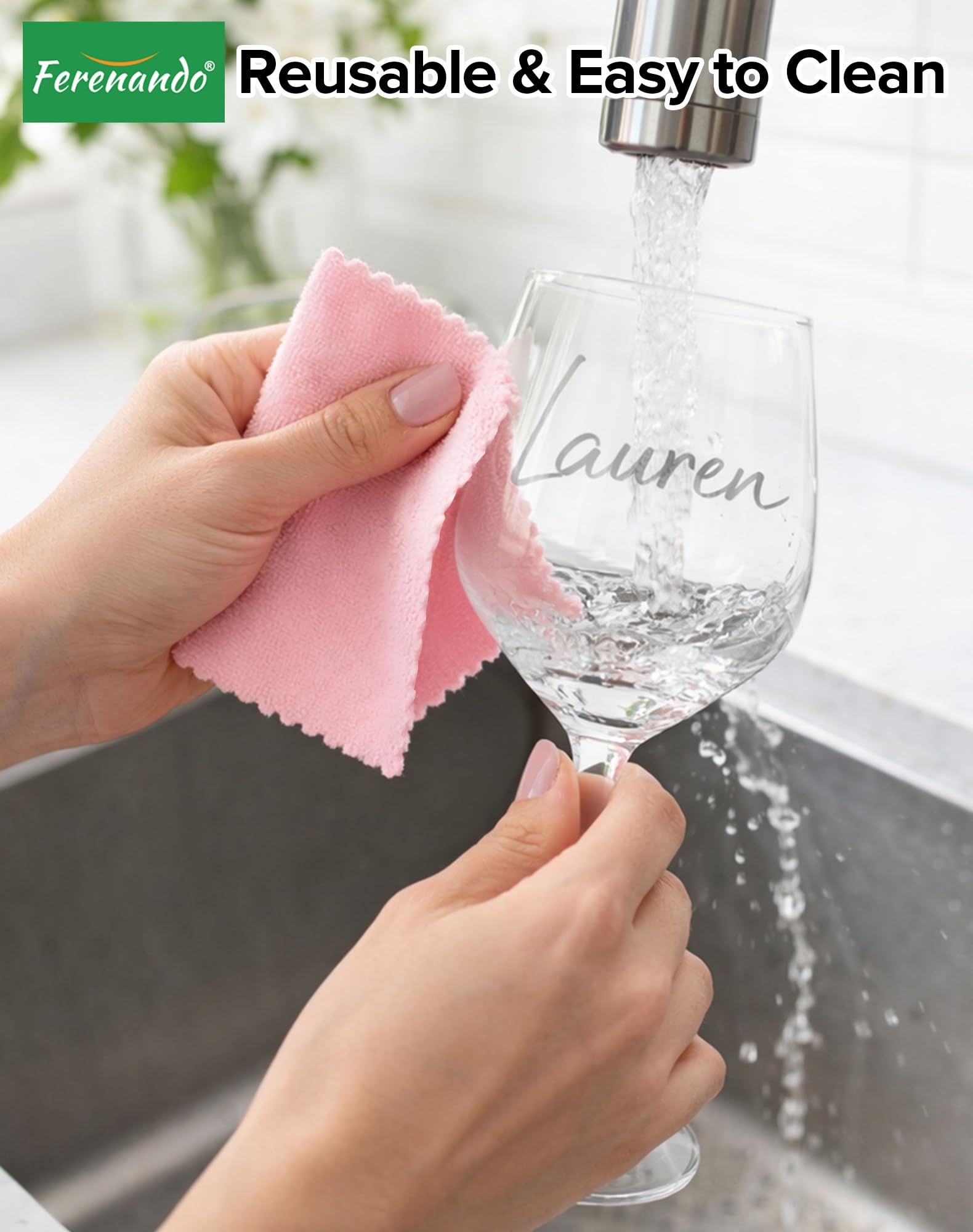 10 Stück Glasmarker für Partys & Feiern, Glasstift Abwaschbar Set mit 6 Silikon Glas Markierung & Reinigungstuch, Schnelltrocknend Glas Stifte für Abendessen, Party, Hochzeit
