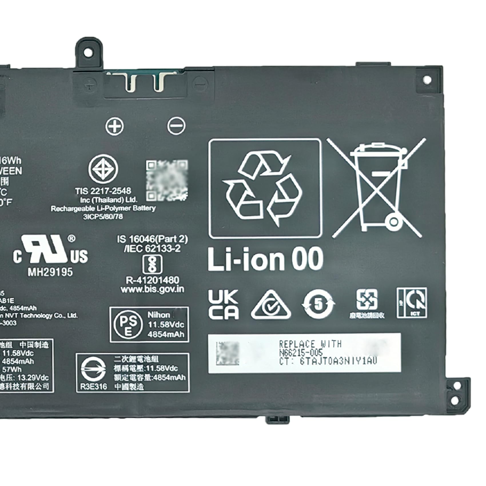 Amazon.com: FCZFCZ GD03XL Battery 59.16Wh 4854mAh 11.58V