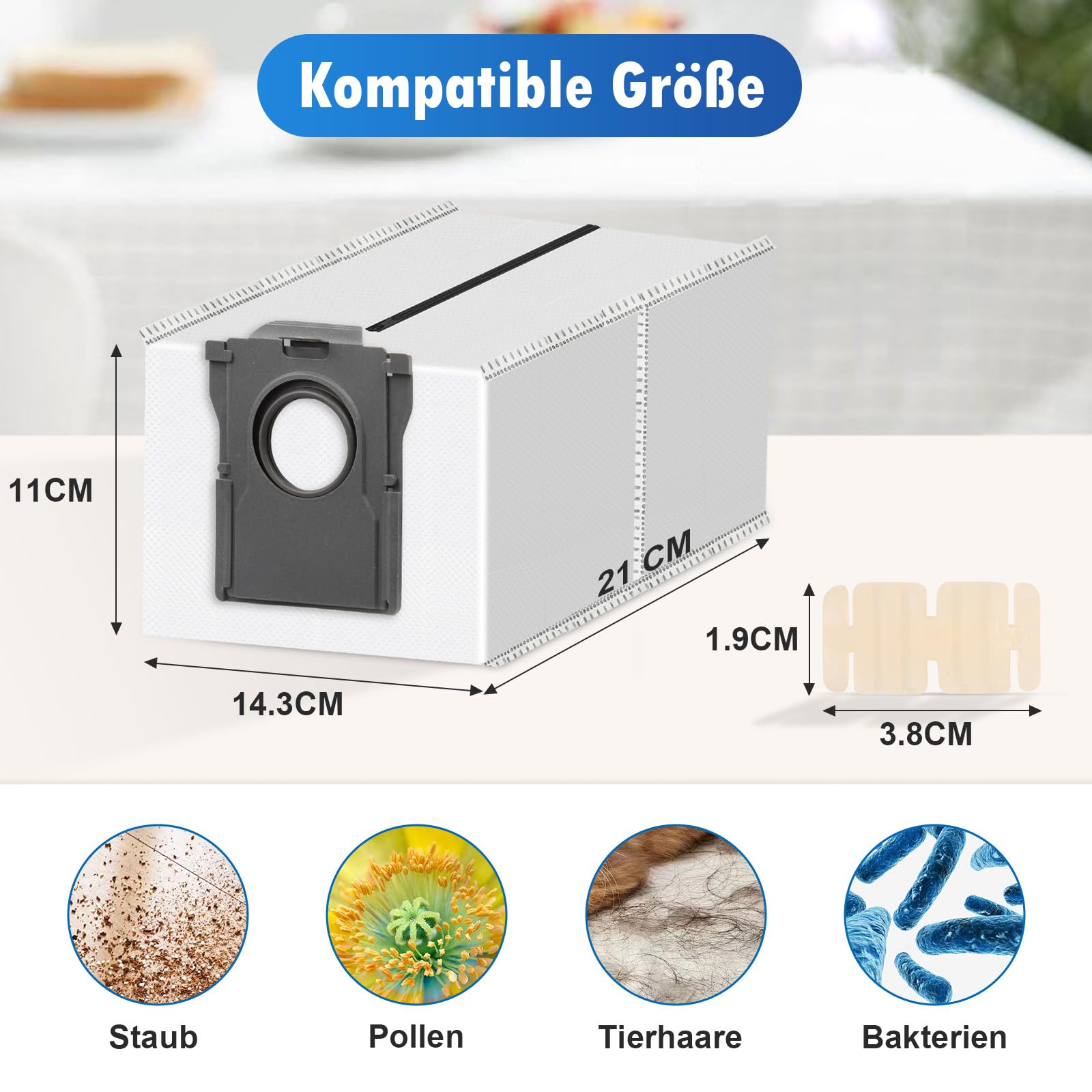 NIXOOT 6 Stück Wischtücher Ersatzteile für Dreame L10 Ultra / L10s Pro / L10s Ultra / L10 Prime NIXOOT 6 Stück Wischtücher Ersatzteile für Dreame L10 Ultra / L10s Pro / L10s Ultra / L10 Prime