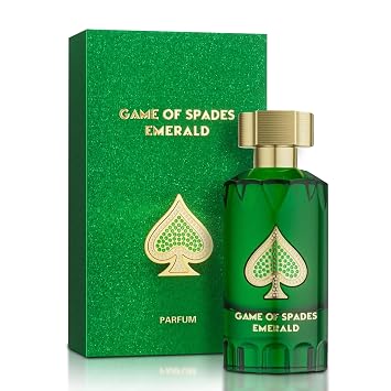 Jo Milano Game of Spades Emerald Parfum Spray | 3.0 oz 88 ml | Warm, Ginger, Neroli, Clean, Musk, Bergamot, Citrusy Scent | Long Lasting Fragrance for Men and Women Unisex