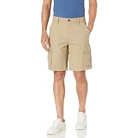 Amazon Essentials Pantaloncini Cargo Elasticizzati in Misto Cotone Leggero da 25cm Uomo