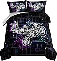 Vista 21 de HOSIMA - Juego de edredón individual de microfibra suave negro con 2 fundas de almohada, juego de ropa de cama individual a rayas con bandera