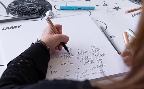 Miniatura 7 de Lamy Lx 090 - Pluma estilográfica (aluminio anodizado marrón granate) con mango transparente y punta de acero, punta F, 1 unidad (paquete de 1)