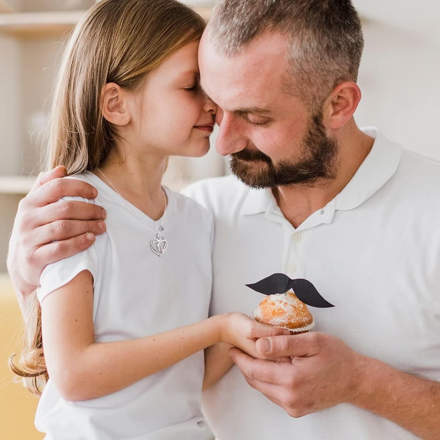 Iefil To My Daughter Necklace, Daughter Gifts, Sterling Silver Heart Initial Necklaces for Women - Image 3