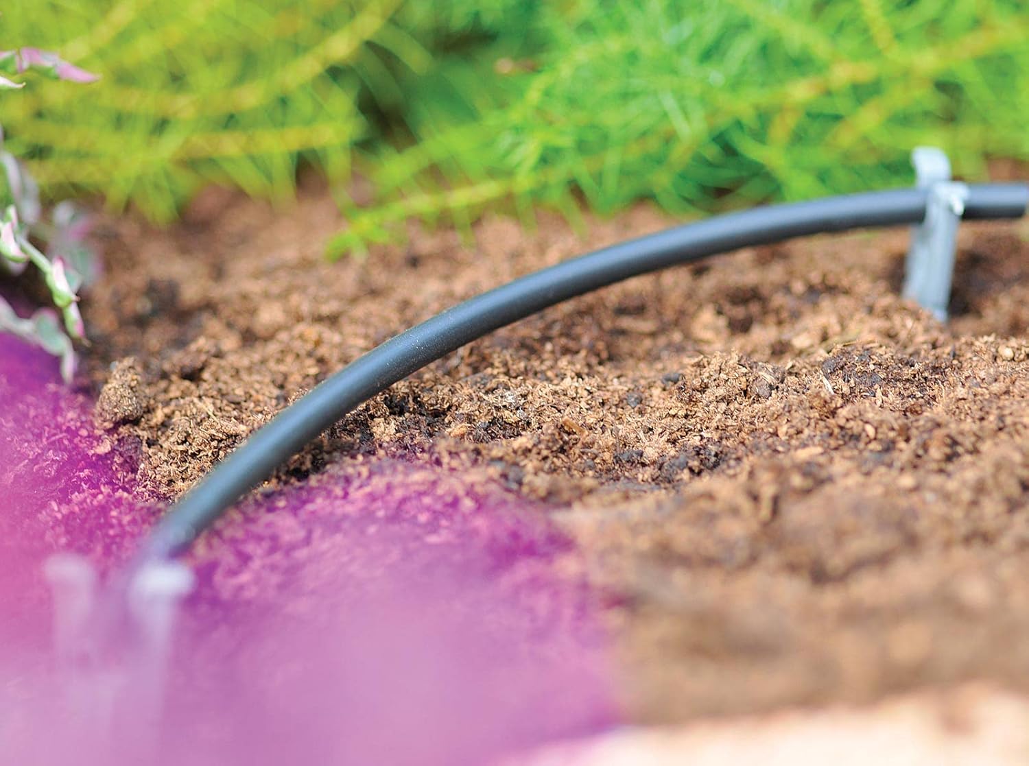 Hozelock 100-003-125 Micro Tube 25m 4mm, Black Drip Hose