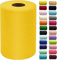 Vista 29 de Rollos de tela de tul rojo de 6 pulgadas por 100 yardas (300 pies), carrete de tela, cinta de tul para envoltura de regalos de Navidad, lazo de tutú