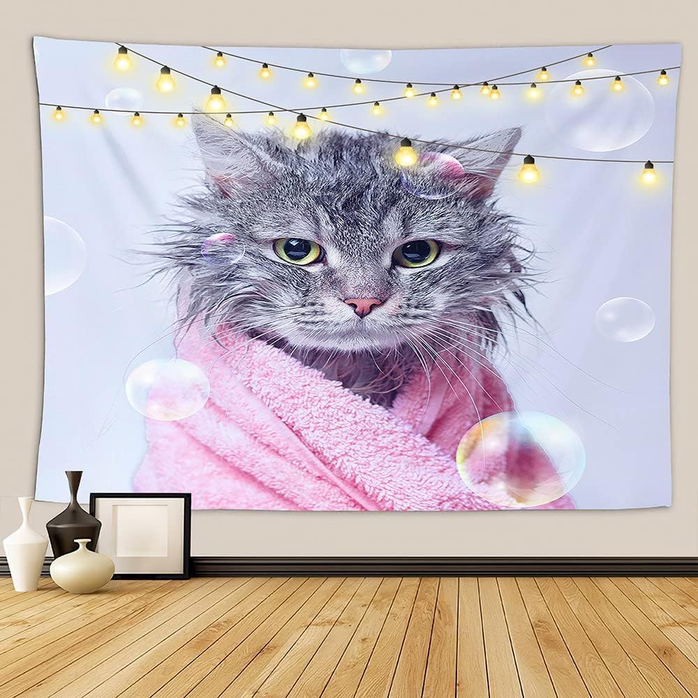 Amazon.co.jp: タペストリー 壁掛け 猫タペストリー かわいいペット