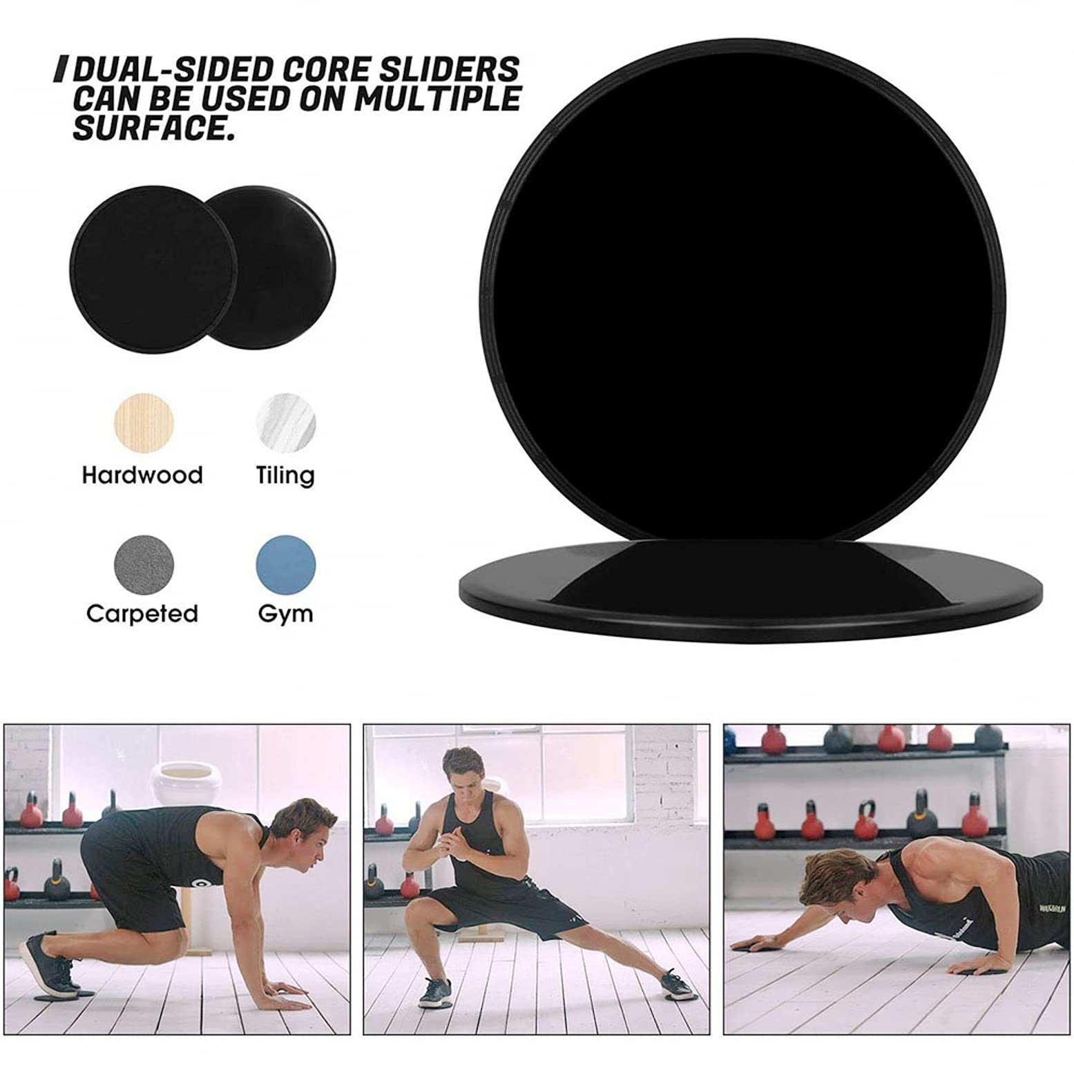 Roue Abdominale Gold's Gym – Avec Poignées Caoutchouc – Fitness Musculation