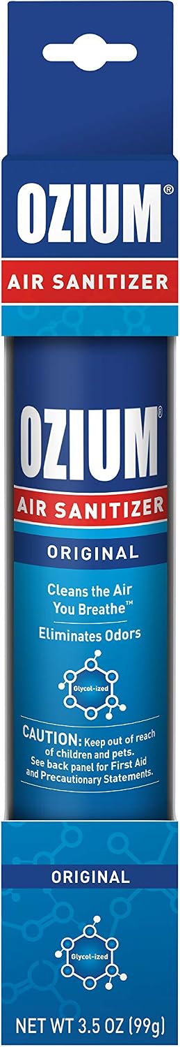 Ozium 3.5 Oz. Air Sanitizer & Odor Eliminator for Homes, Cars, Offices and More, Original Scent