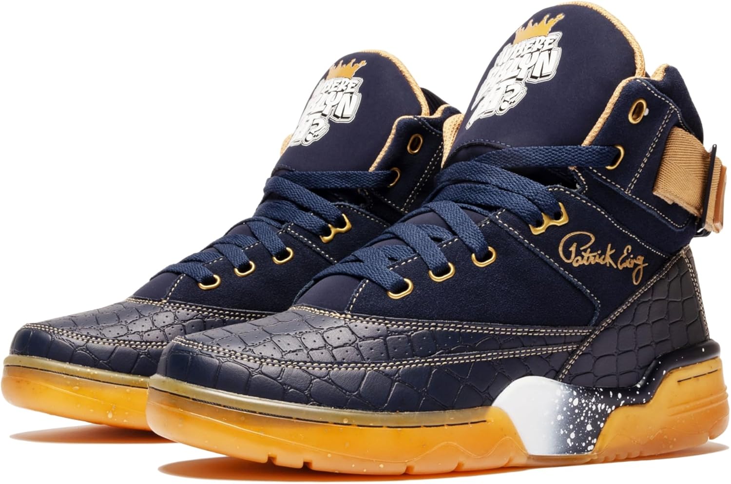 Ewing Patrick Athletics 33 HI Navy/Gold Where Brooklyn at?