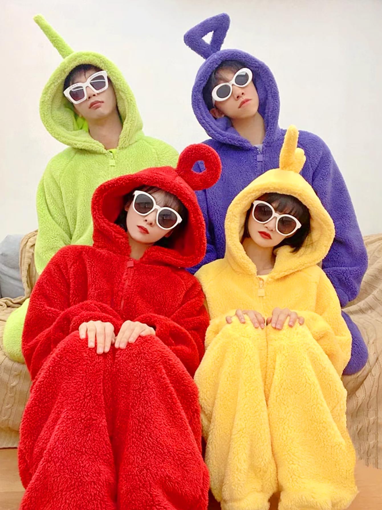shengo Disfraz de adulto pijama mujer hombre talla única disfraz de una pieza cosplay ropa de casa pijama mono con capucha para fiesta (DE/NL/SE/PL, alfanumérico, L, regular, regular, rojo)