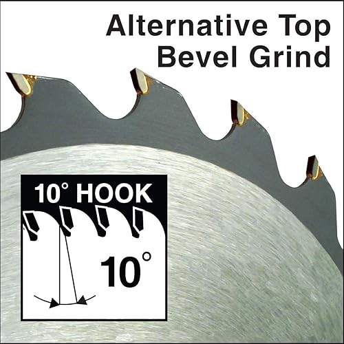 Miniatura 4 de IVY Classic 36082 Hoja de sierra circular de carburo de 60 dientes de corte rápido de 8-14 pulgadas con eje de diamante de 58 pulgadas, 1tarjeta,