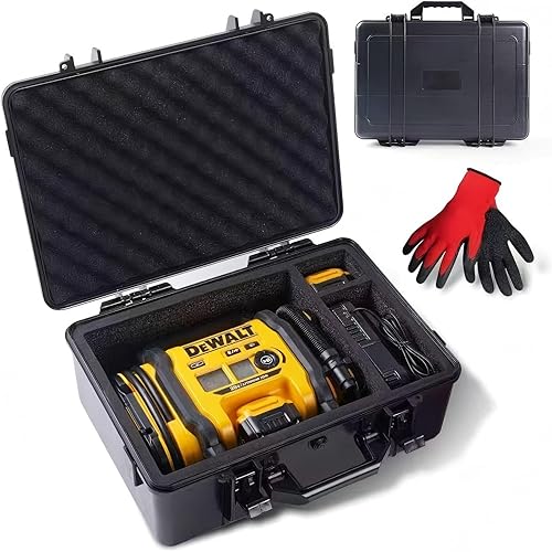 Estuche rígido para compresor de aire para inflador de neumáticos DEWALT 20V MAX DCC020IB, a prueba de polvo, impermeable, a prueba de golpes, para