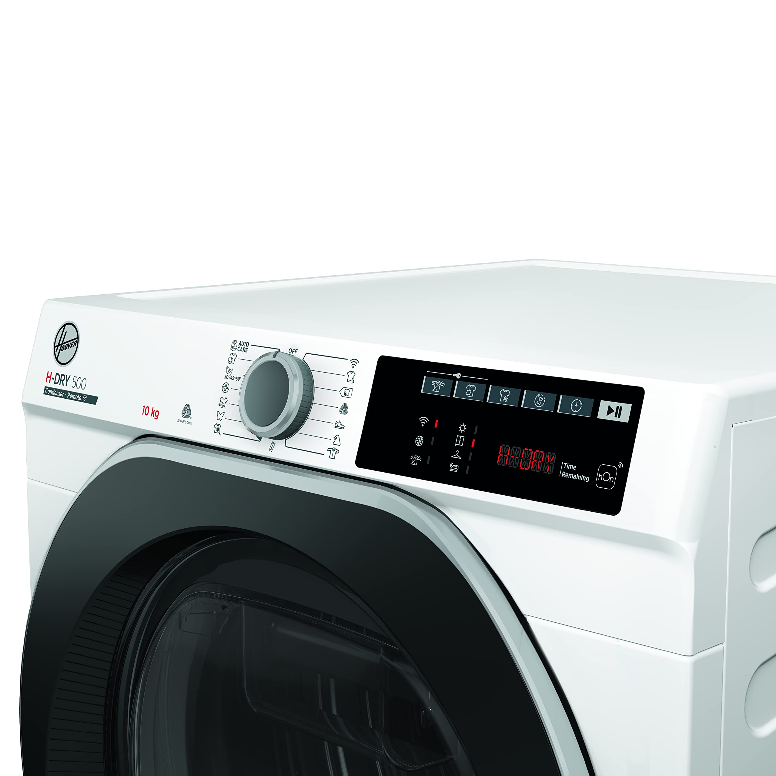 Hoover H-DRY 500 ND C10TSBE-S - Secador de condensación (10 kg, funcionamiento inteligente con WiFi + Bluetooth), depósito de condensación AquaVision con indicador de llenado óptico directamente en el