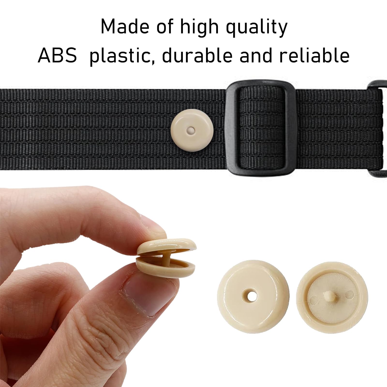 10 Sets Seat Belt Button Stop Plastic Seat Belt Stop Clips Prevent Buckle from Sliding Down No Welding — view 4