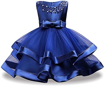 KISSOURBABY 2-9 T Little Girls Wedding Party Pageant Dress