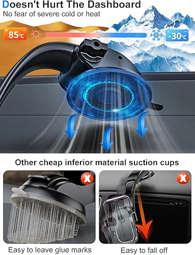 Miniatura 5 de Soporte para tablet de automóvil, parabrisas de camión, iPad y soporte para teléfono con fuerte ventosa de gel adhesivo para iPad Pro 9.7, 11,