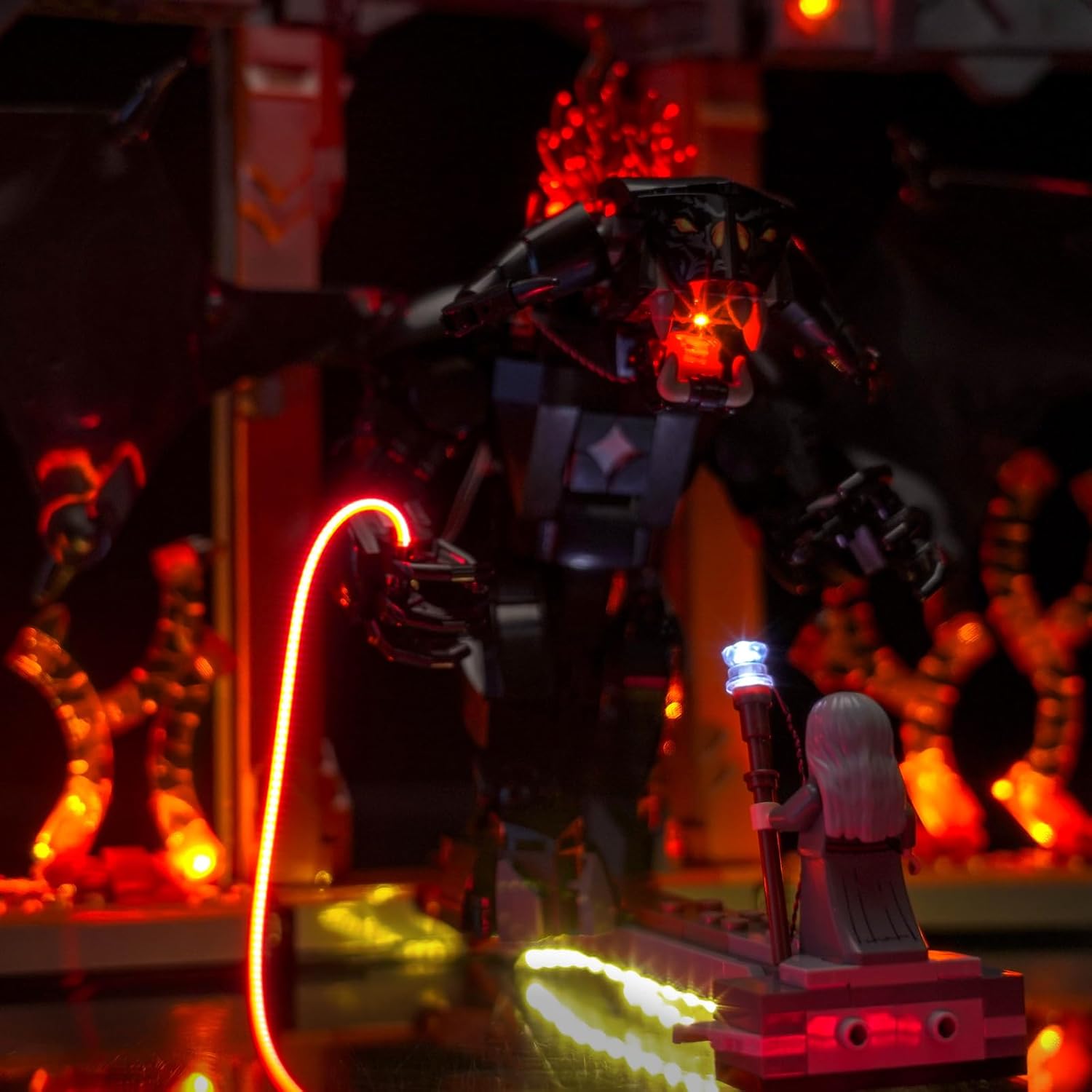 LED Lighting Compatible with Lego 10367 Balrog Book Nook - JUST Lights, Light Kit Compatible with Lego Icons 10367, NOT Included The Model